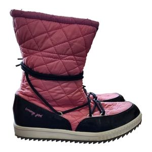 Tommy Hilfiger Pink and Black Winter Boots